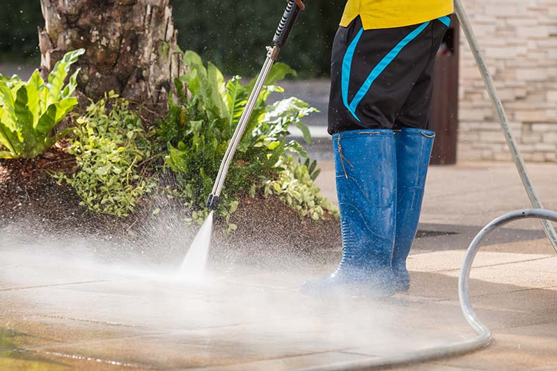 Pressure Washing Driveway