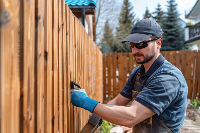 Wooden Fence Installation